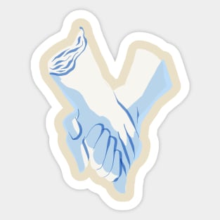 Holding Hands Sticker